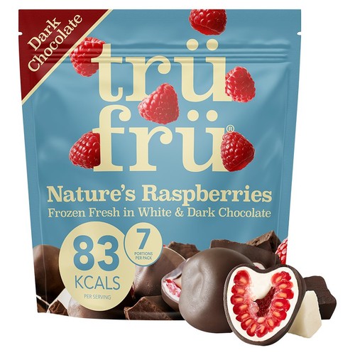 trufru Raspberries in White & Dark Chocolate