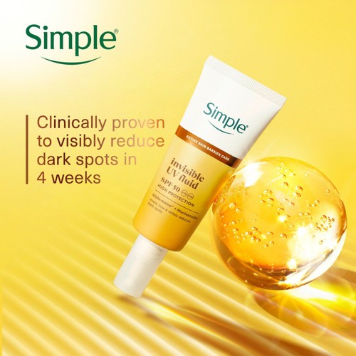 Simple Invisible UV Face Fluid Moisturiser SPF50 thumbnail 6