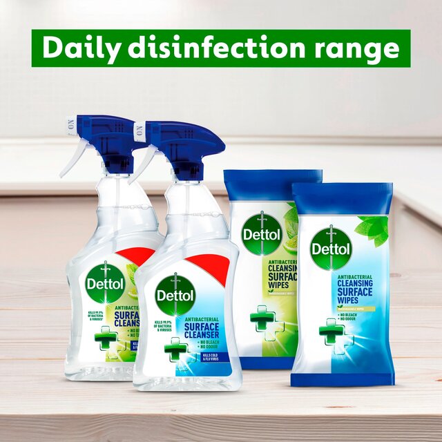 Dettol Antibacterial Disinfectant Surface Cleaning Spray Lime & Mint thumbnail 2