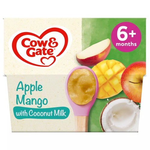 Cow & Gate Apple, Mango with Coconut Milk Baby Food Pot 6+ Months