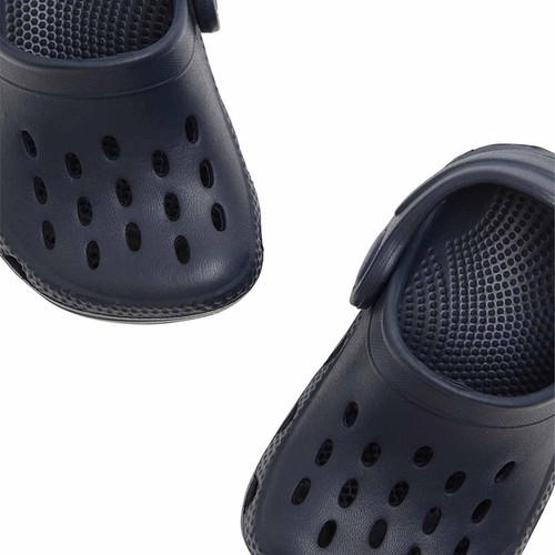 M&S Kids Plain Holiday Clog, 7S, Indigo thumbnail 2