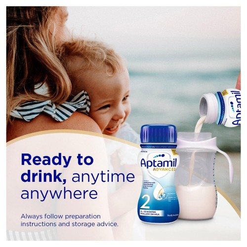 Aptamil Advanced 2 Follow On Formula Baby Milk Liquid 6-12 Months thumbnail 3