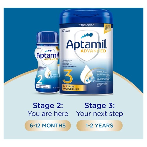 Aptamil Advanced 2 Follow On Formula Baby Milk Liquid 6-12 Months thumbnail 4