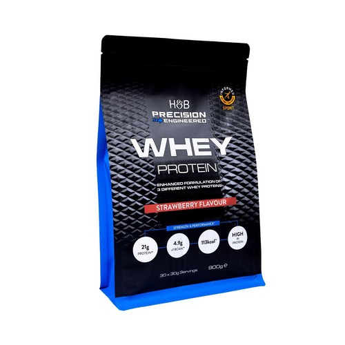 H&B Precision Engineered Whey Protein Powder Strawberry