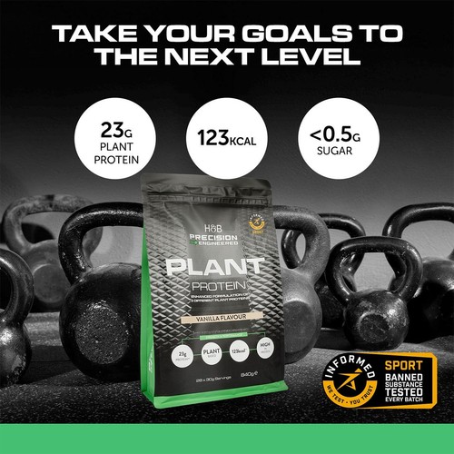 H&B Precision Engineered Plant Protein Powder Vanilla thumbnail 2