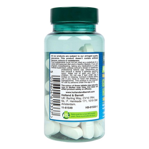 Holland & Barrett Max Strength Vegan Glucosamine HCI 1400mg Tablets thumbnail 2