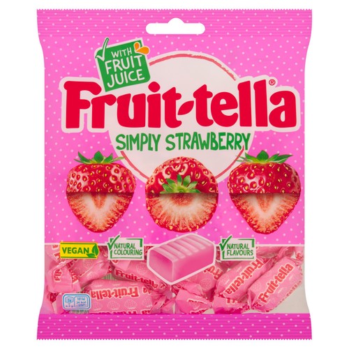 Fruittella Simply Strawberry Chews Sweets Sharing Bag thumbnail 4
