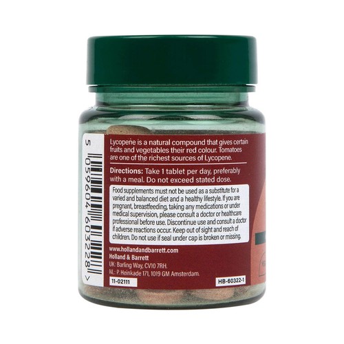 Holland & Barrett Lycopene 10mg Tablets thumbnail 2