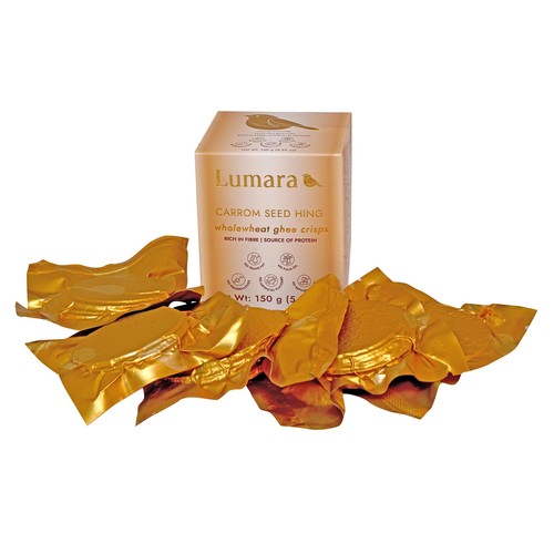 Lumara Wholewheat Ghee Crisps Carrom Seed Hing thumbnail 3