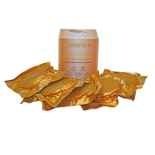 Lumara Wholewheat Ghee Crisps Curry Leaf Podi thumbnail 4