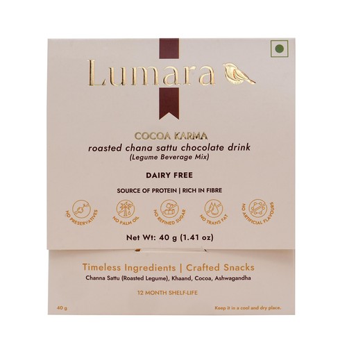 COCOA KARMA roasted chana sattu chocolate drink DAIRY FREE