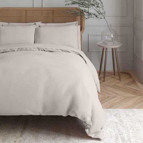 M&S Egyptian Cotton 230 Thread Count Duvet Cover, Double, Cream thumbnail 2