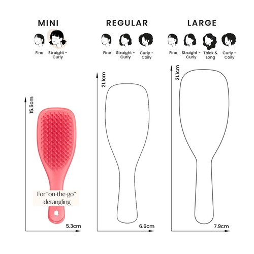 Tangle Teezer Kids Mini Detangling Hairbrush, Pink Punch thumbnail 7