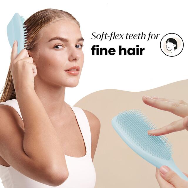 Tangle Teezer Ultimate Detangler Large Fine & Fragile, Seafoam Blue thumbnail 4
