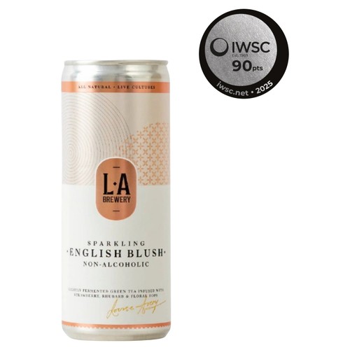 LA Brewery Non-Alcoholic English Blush Kombucha