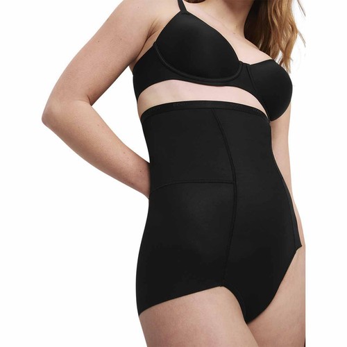 M&S Womens, Light Control Sheer Waist Cincher, 12, Black thumbnail 3