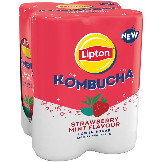 Lipton Strawberry & Mint Kombucha thumbnail 3