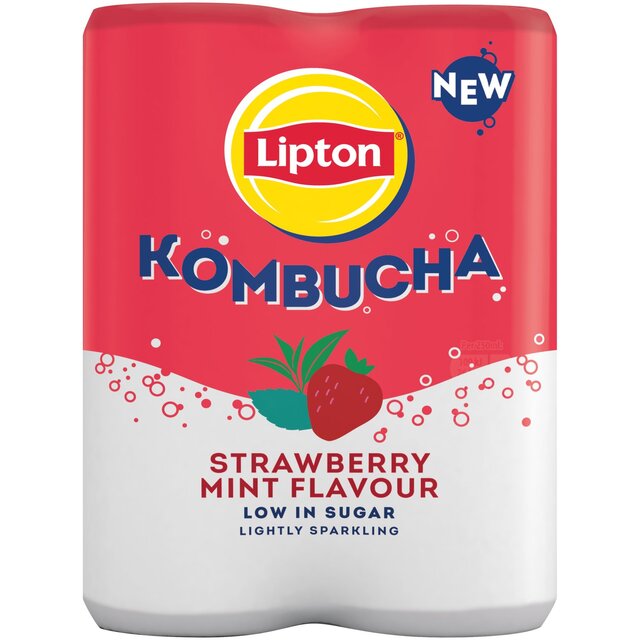 Lipton Strawberry & Mint Kombucha thumbnail 4