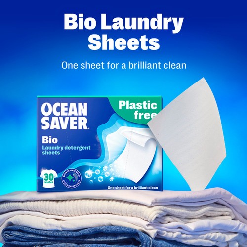 OceanSaver Plastic Free Bio Laundry Detergent Sheets thumbnail 2