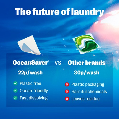 OceanSaver Plastic Free Bio Laundry Detergent Sheets thumbnail 4