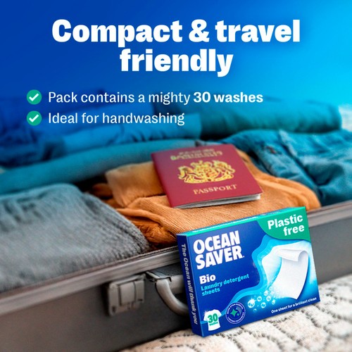 OceanSaver Plastic Free Bio Laundry Detergent Sheets thumbnail 5