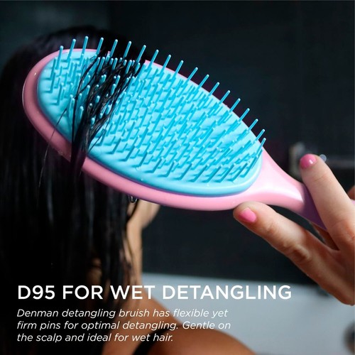 Denman D95 Wet Detangler Pink Crush thumbnail 2