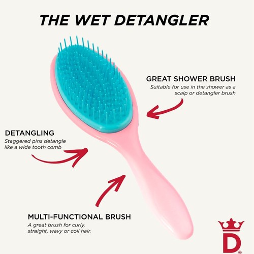 Denman D95 Wet Detangler Pink Crush thumbnail 6