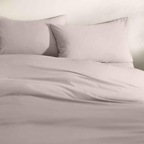 M&S Collection Cotton Rich Bedding Set, Double, Mink thumbnail 3