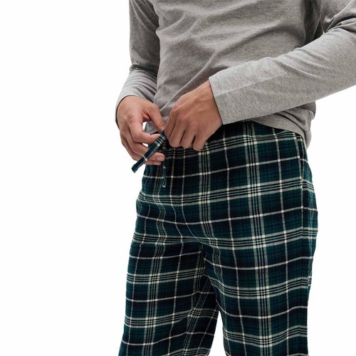 M&S Cotton Pyjama Set, L, Grey thumbnail 5