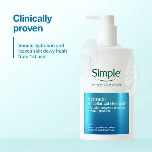 Simple Hydrate+ Gel cleanser thumbnail 4
