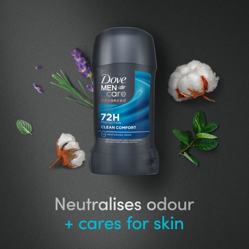 Dove Men+Care Advanced Care Clean Comfort Anti-Perspirant Deodorant Stick thumbnail 6
