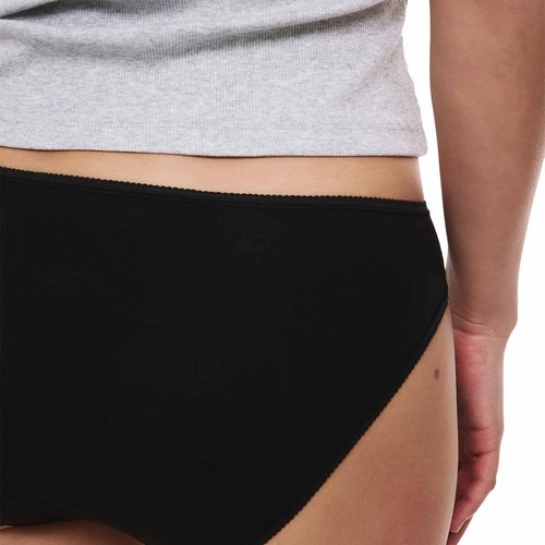 M&S Collection Womens, Pure Cotton Bikini Knickers, Size 16, Black thumbnail 4