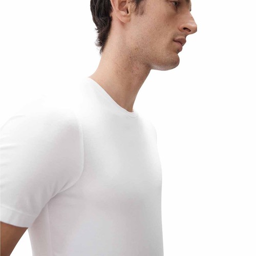 M&S Mens Supima Cotton Blend T-Shirt Vest, Medium, White thumbnail 4