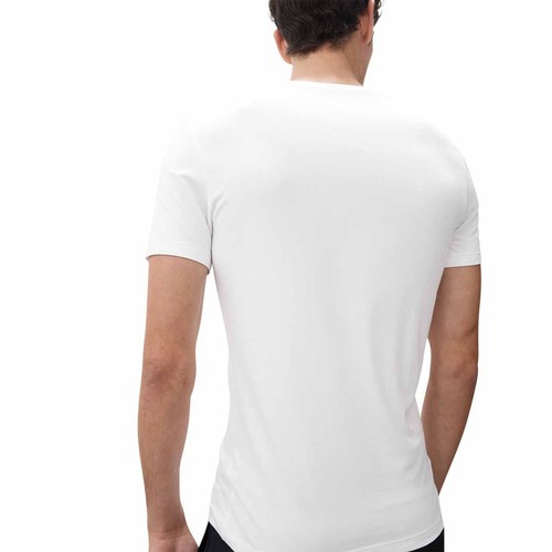 M&S Mens Supima Cotton Blend T-Shirt Vest, Small, White thumbnail 5