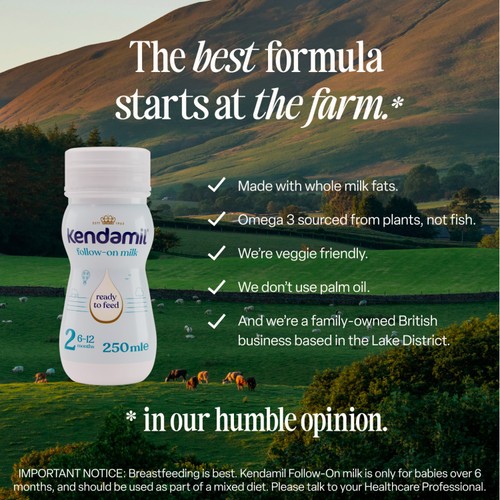 Kendamil Ready to Feed Follow-On Milk 18 x 250ml thumbnail 4