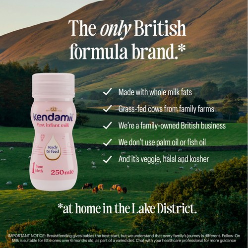 Kendamil Ready to Feed First Infant Milk 18 x 250ml thumbnail 7