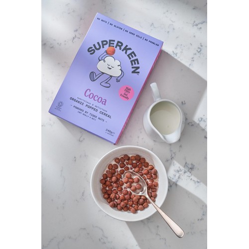 Superkeen Organic Cocoa Tiger Nut Cereal thumbnail 2