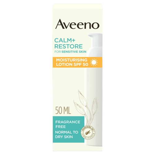 Aveeno Calm & Restore Moisturising Face Lotion SPF50
