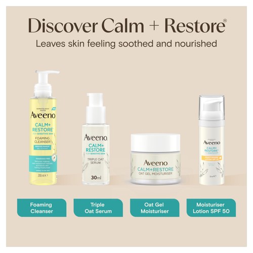 Aveeno Calm & Restore Moisturising Face Lotion SPF50 thumbnail 7
