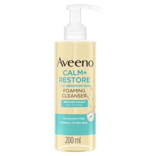 Aveeno Calm & Restore Foaming Cleanser for Sensitive Skin