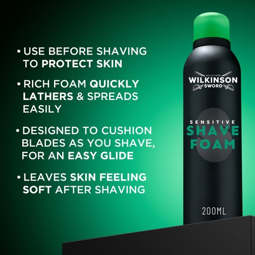 Wilkinson Sword Sensitive Shave Foam for Men thumbnail 2