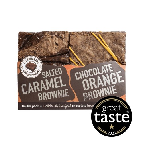 Homemade Brownie Co. GF Salted Caramel & Chocolate Orange Brownie Twin