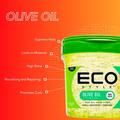 Eco Style Olive Oil Styling Gel thumbnail 2