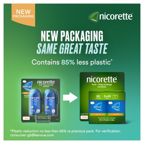 Nicorette Fruit 2mg Nicorette Lozenge  thumbnail 10