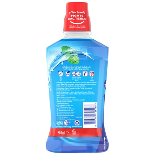 Colgate Plax Cool Mint Mouthwash Alcohol Free  thumbnail 2