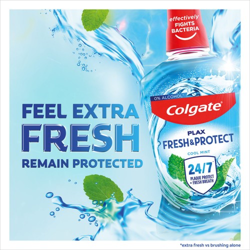 Colgate Plax Cool Mint Mouthwash Alcohol Free  thumbnail 4