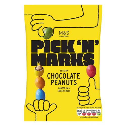 M&S Pick n Marks Belgian Chocolate Peanuts thumbnail 2