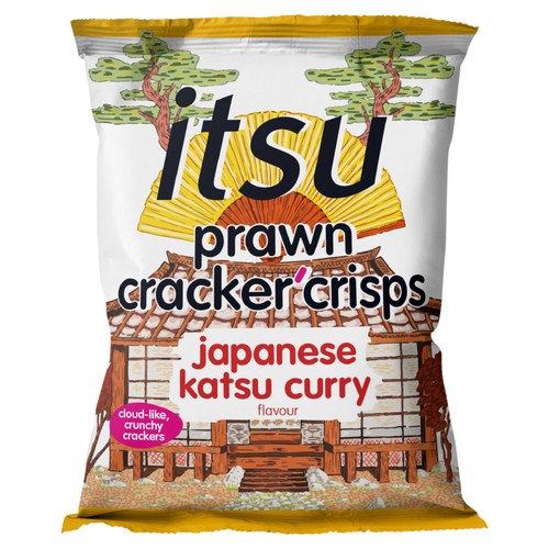 itsu Japanese Katsu Prawn Cracker Crisps Sharing Bag