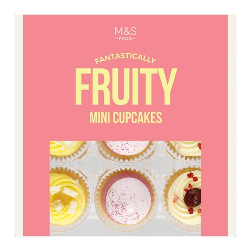 M&S 9 Fruity Mini Cupcakes Serves 9 thumbnail 2