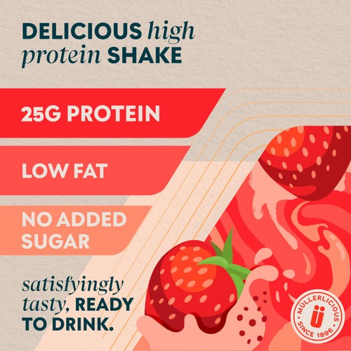Muller x MyProtein Strawberry High Protein Shake thumbnail 3